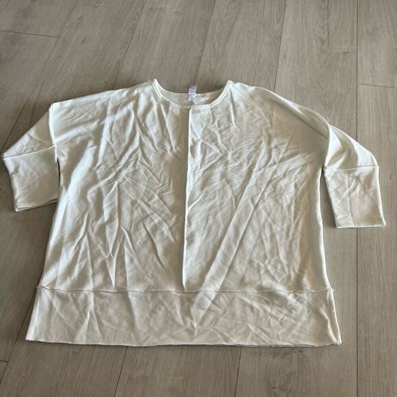 Spanx Perfect Length Top, Dolman 3/4 Sleeve Powder Size L - Picture 1 of 8